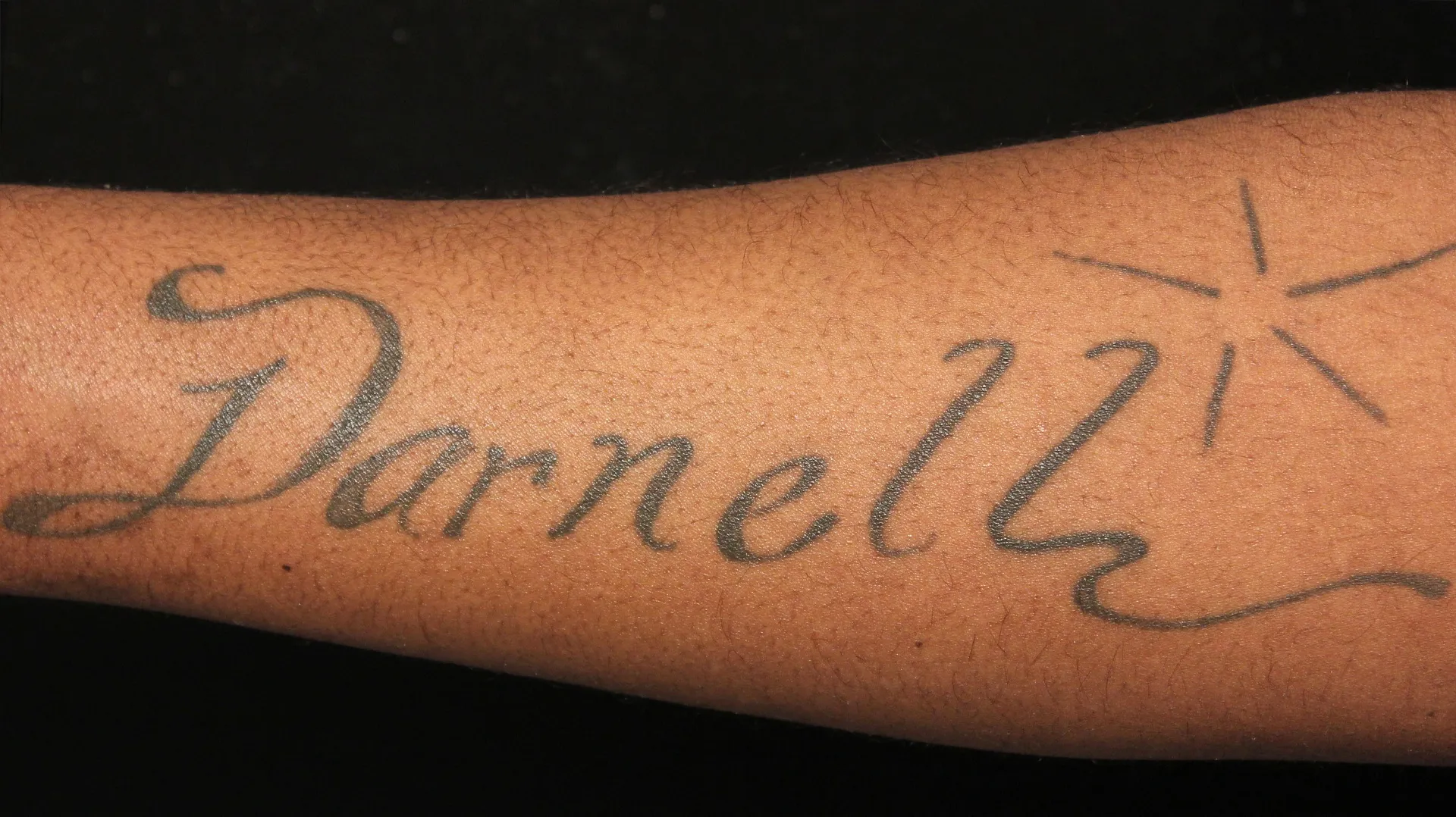 Script Text — tattoo before laser removal treatment