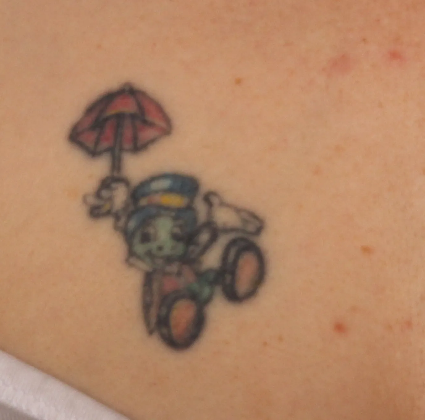Cartoon Character — tattoo before laser removal treatment
